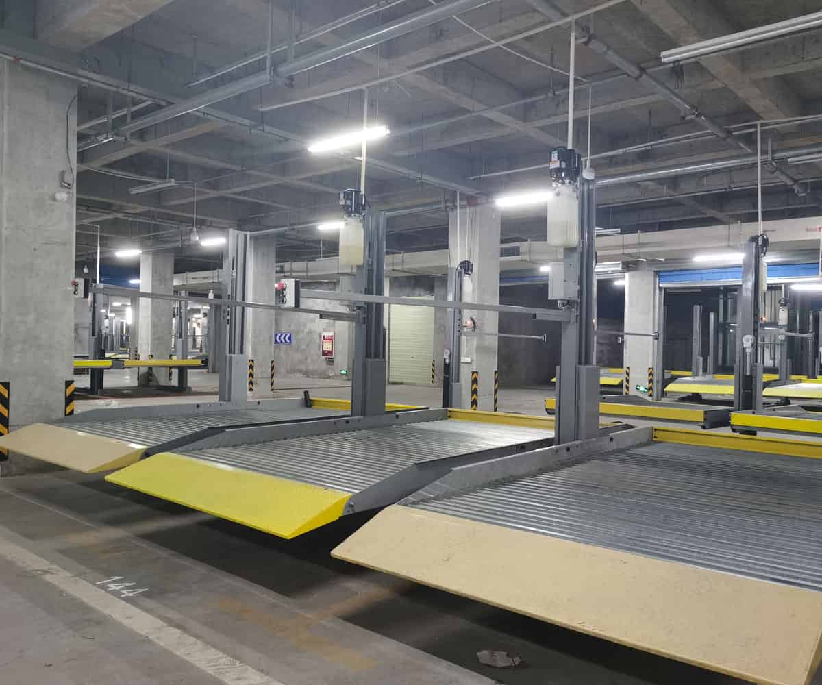 合水二層升降橫移式機(jī)械式立體停車設(shè)備回收