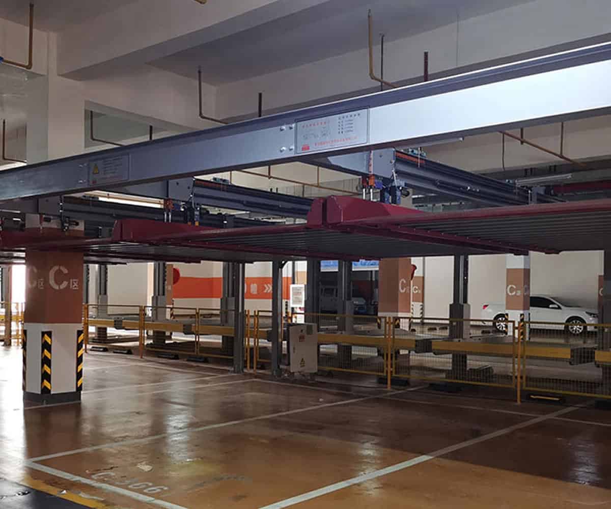 通江2層簡易升降停車立體車庫回收