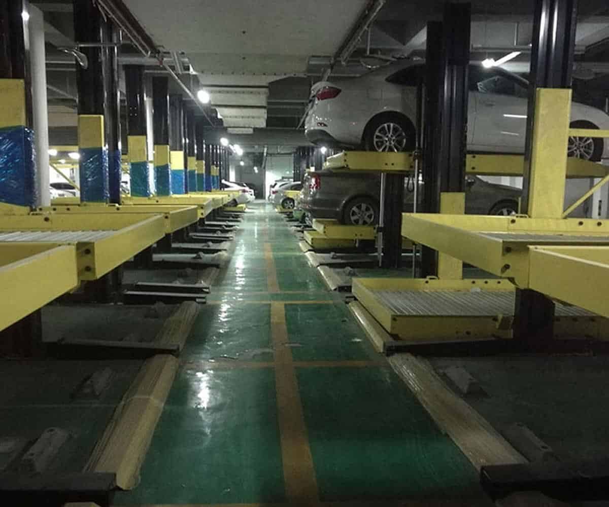 永登四柱升降式機(jī)械停車庫過規(guī)劃