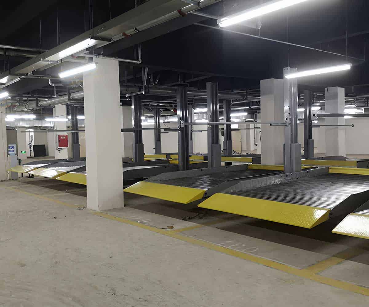 二層升降橫移機械停車場確保停車安全的探索