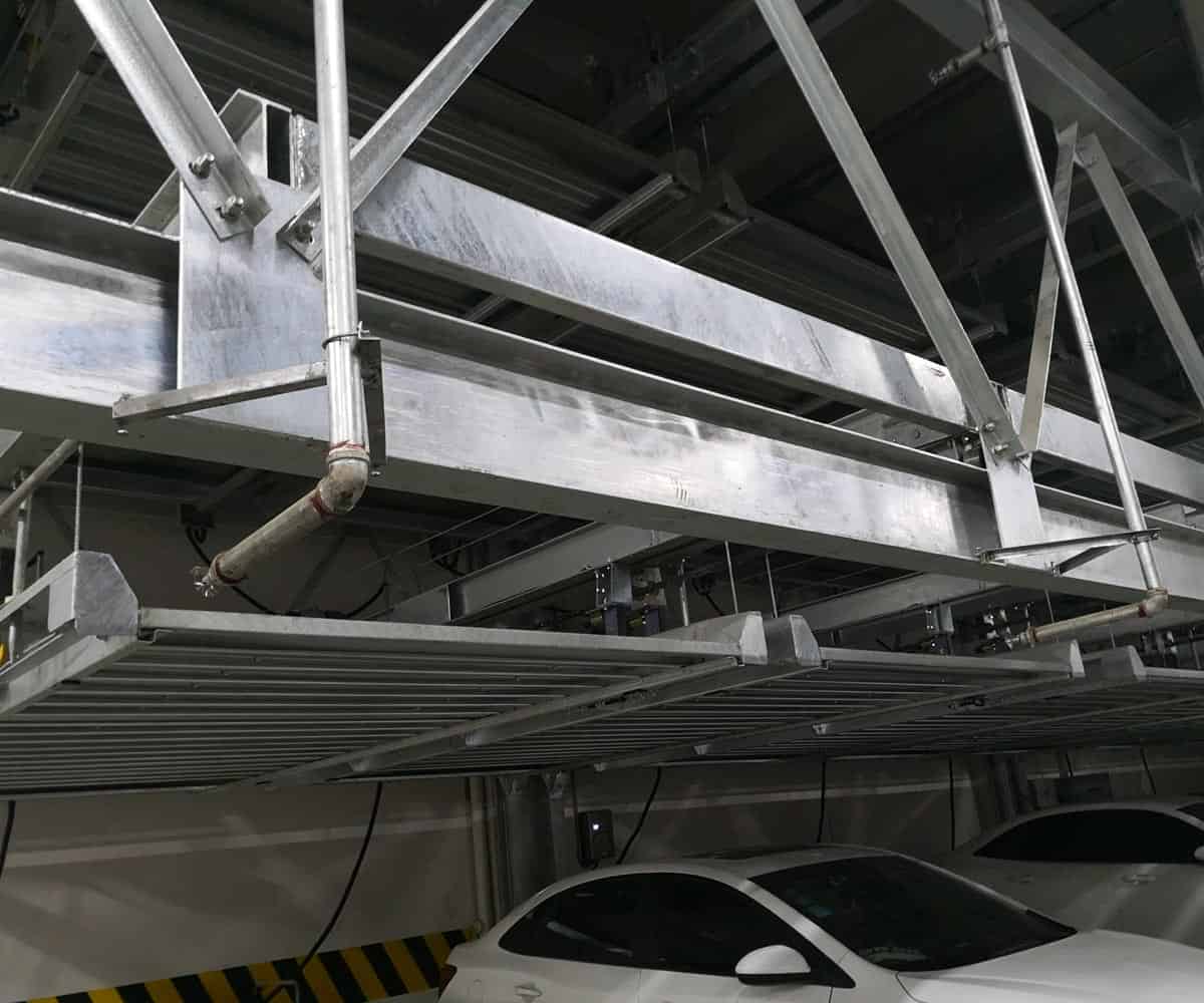 梓潼二層升降橫移式停車設備